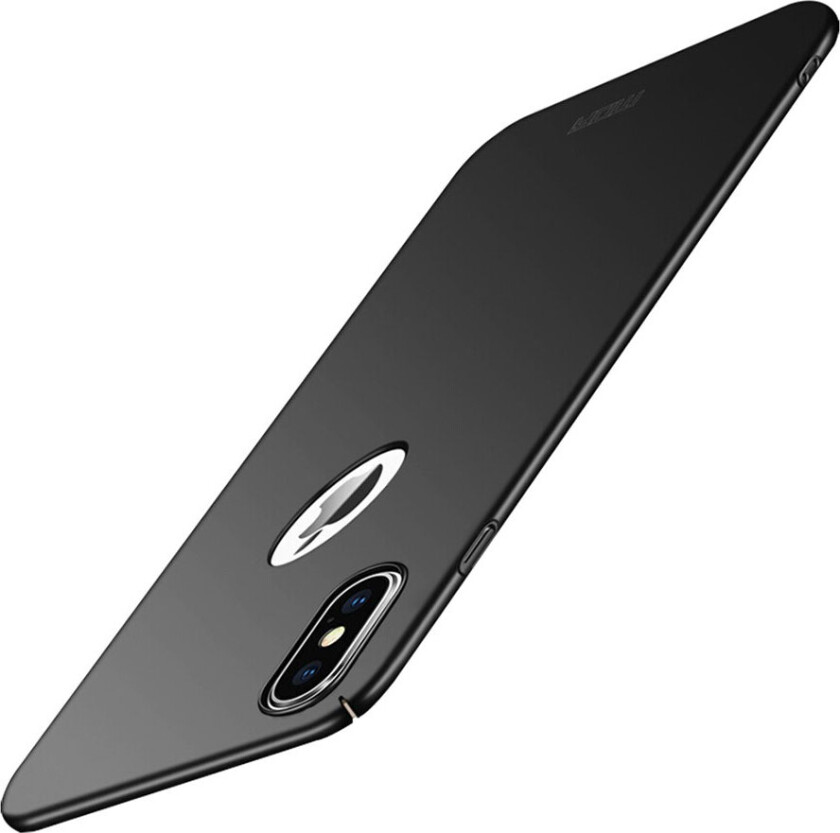 MOFI iPhone Xs Max beskyttelses deksel av plastikk med matt overflate - svart