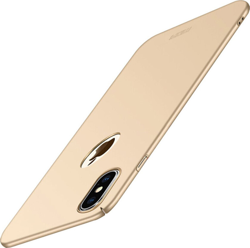MOFI iPhone Xs Max beskyttelses deksel av plastikk med matt overflate - gull