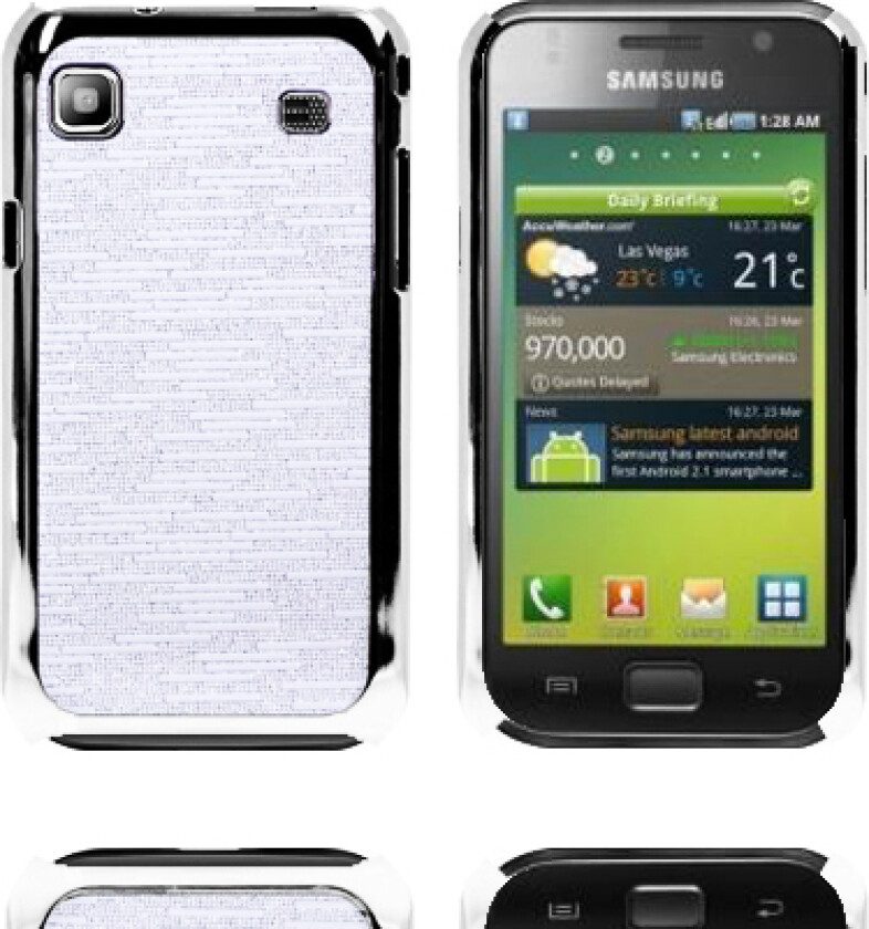 Foxtrot (Hvit) Samsung Galaxy S i9000 Deksel