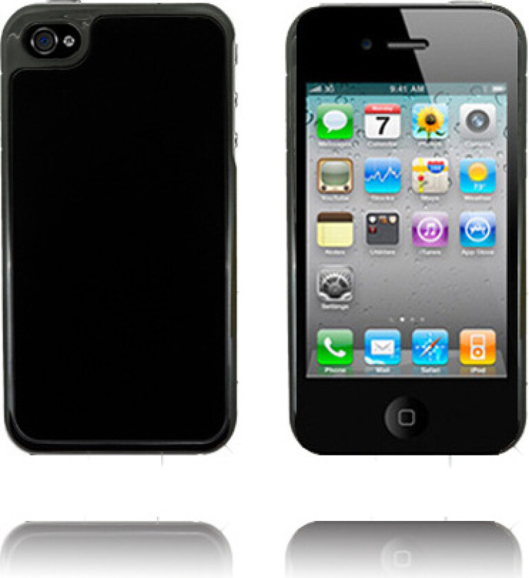 Chrome Cloth (Sort) iPhone 4 Deksel