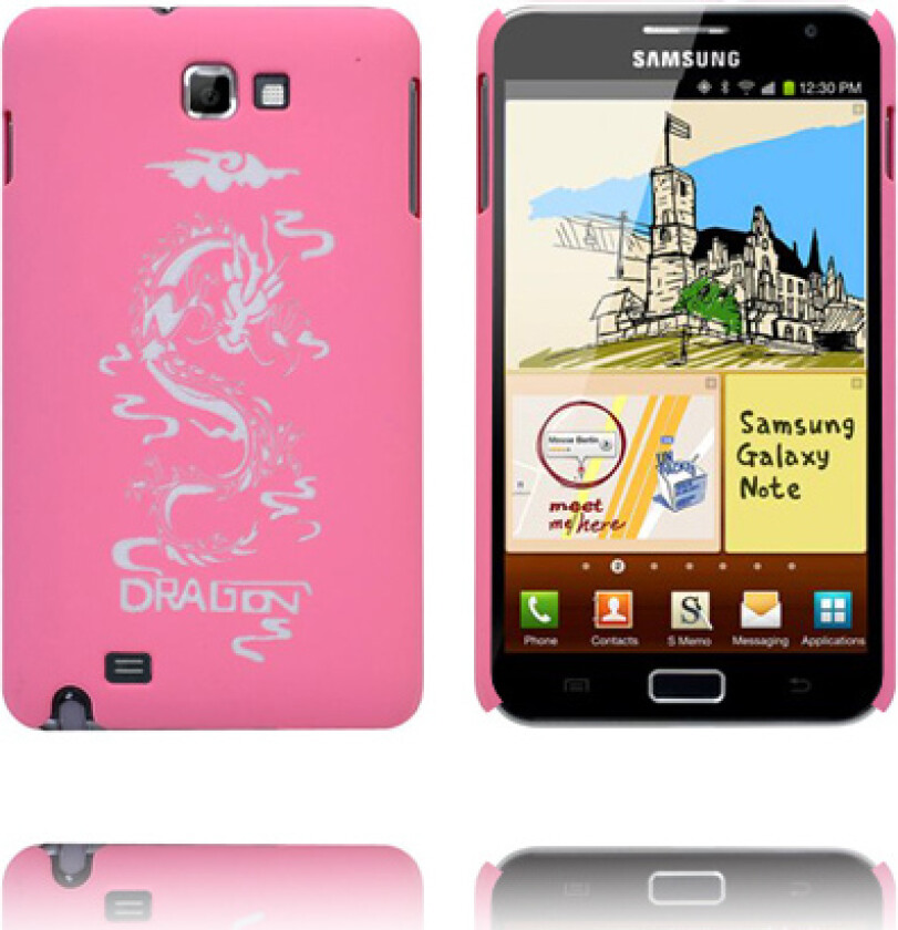 Dragon Mattslipt (Lyserosa) Samsung Galaxy Note Deksel