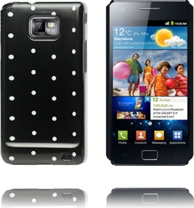 Prikker & Colors (Sort) Samsung Galaxy S2 Deksel
