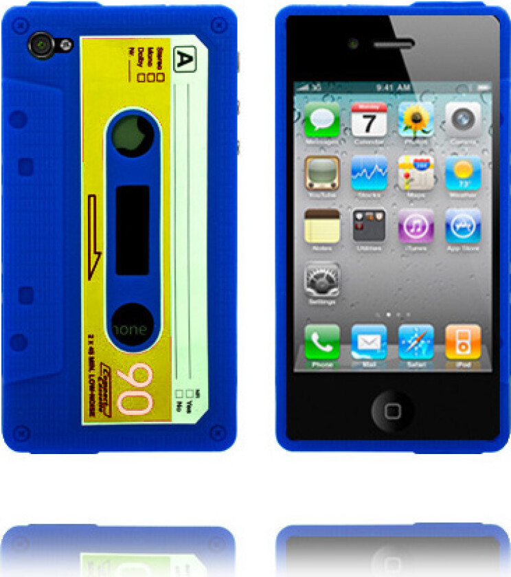 Cassette Deksel (Blå) iPhone 4 Deksel