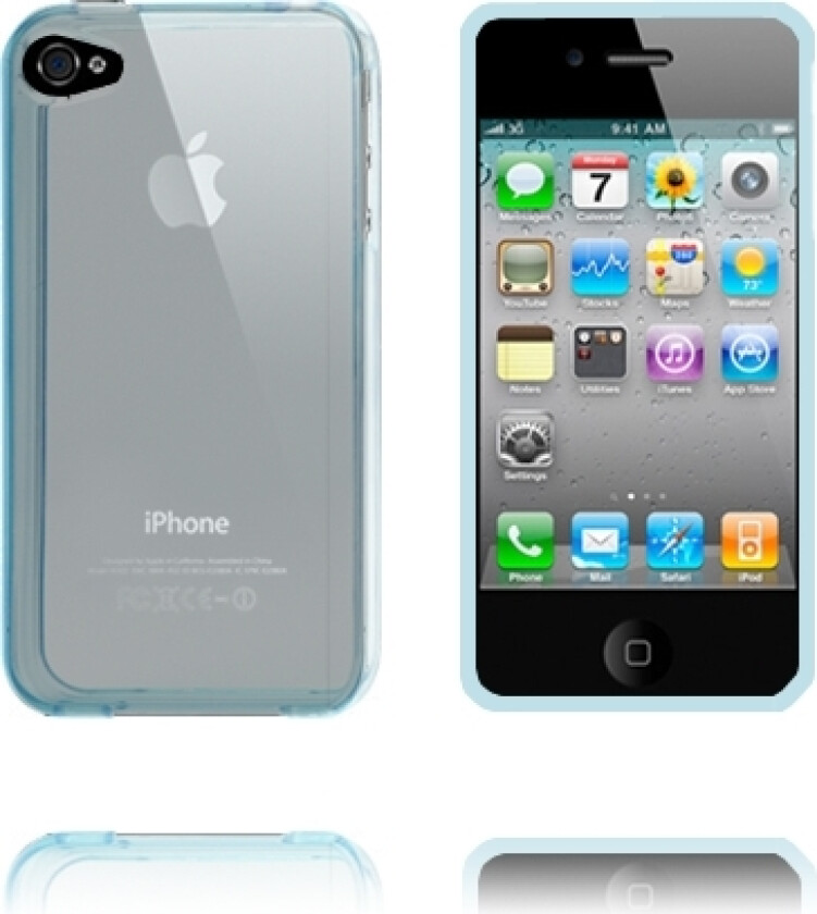 Nude (Blå) iPhone 4S Deksel