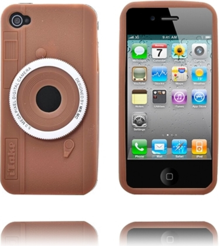 Kamera Deksel (Brun) iPhone 4 Deksel