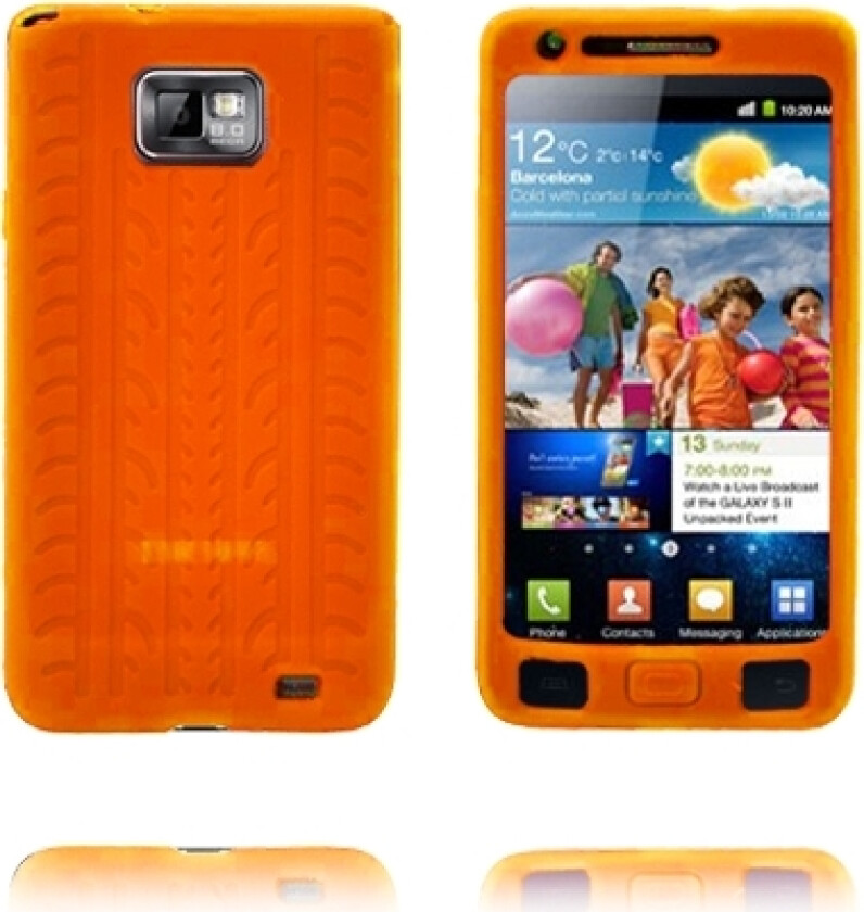Høyway (Oransje) Samsung i9100 Galaxy S2 Deksel