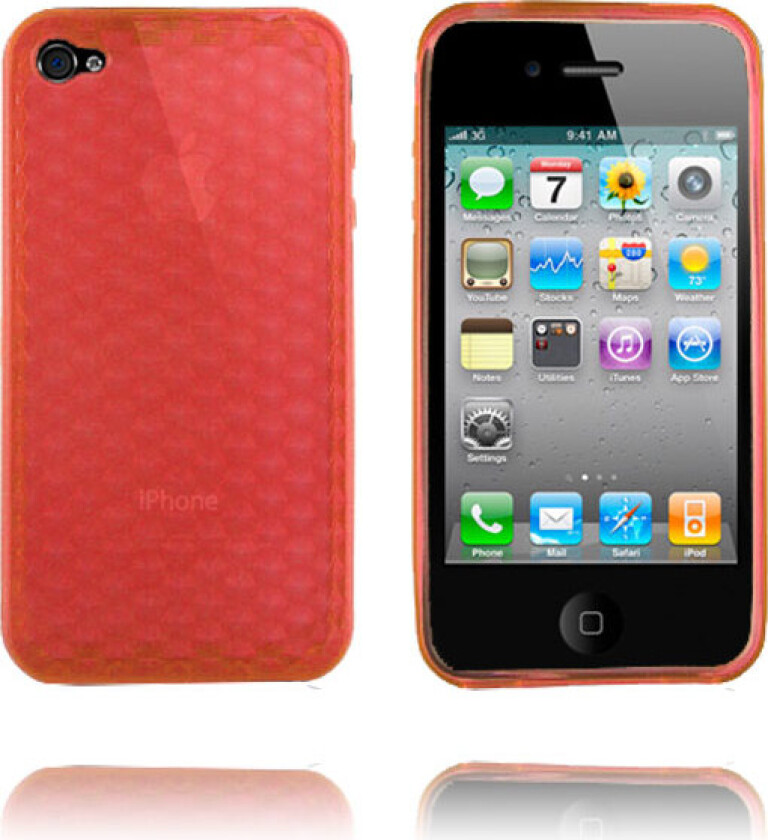 Cubes (Rød) iPhone 4 Deksel