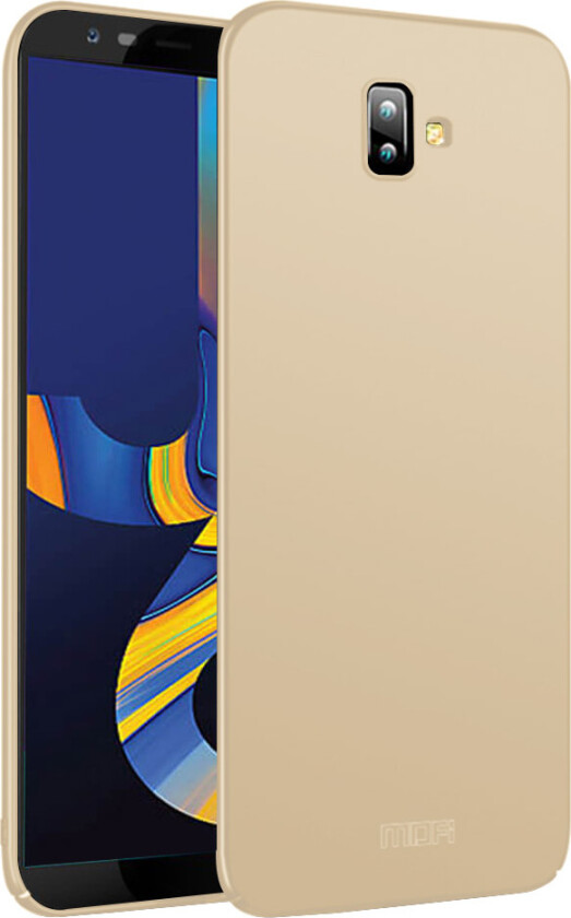 MOFI Samsung Galaxy J6 Plus beskyttelses deksel av plastikk med matt overflate - gull