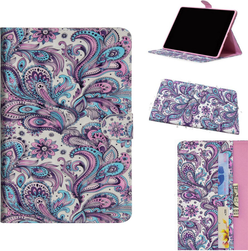 iPad Pro 11 beskyttelses deksel med lyse flekker dekor og printet mønster - fargelagte blomster