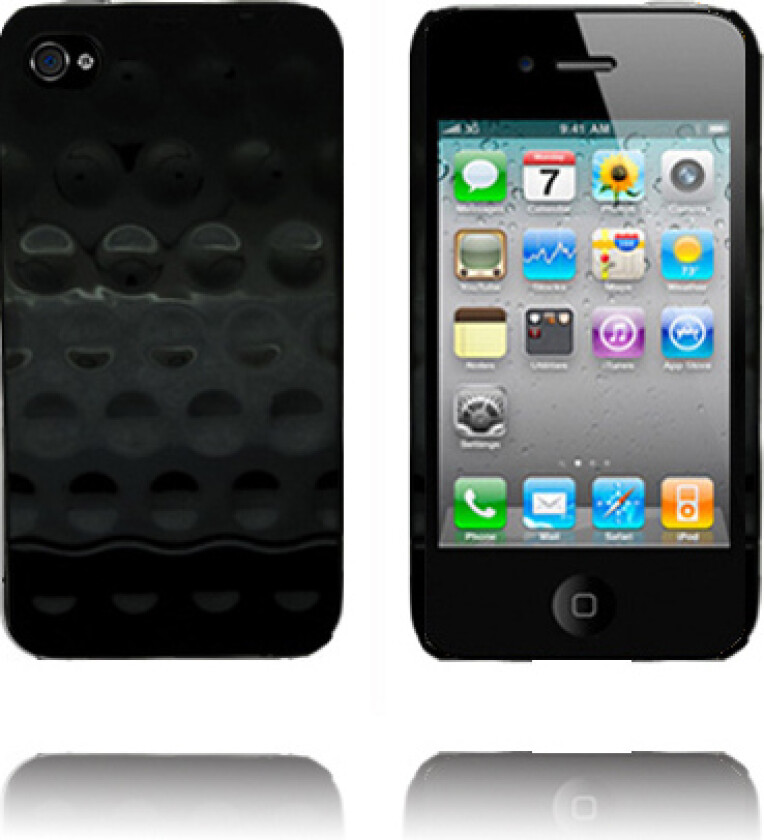 Airo Chrome (Sort) iPhone 4 Deksel