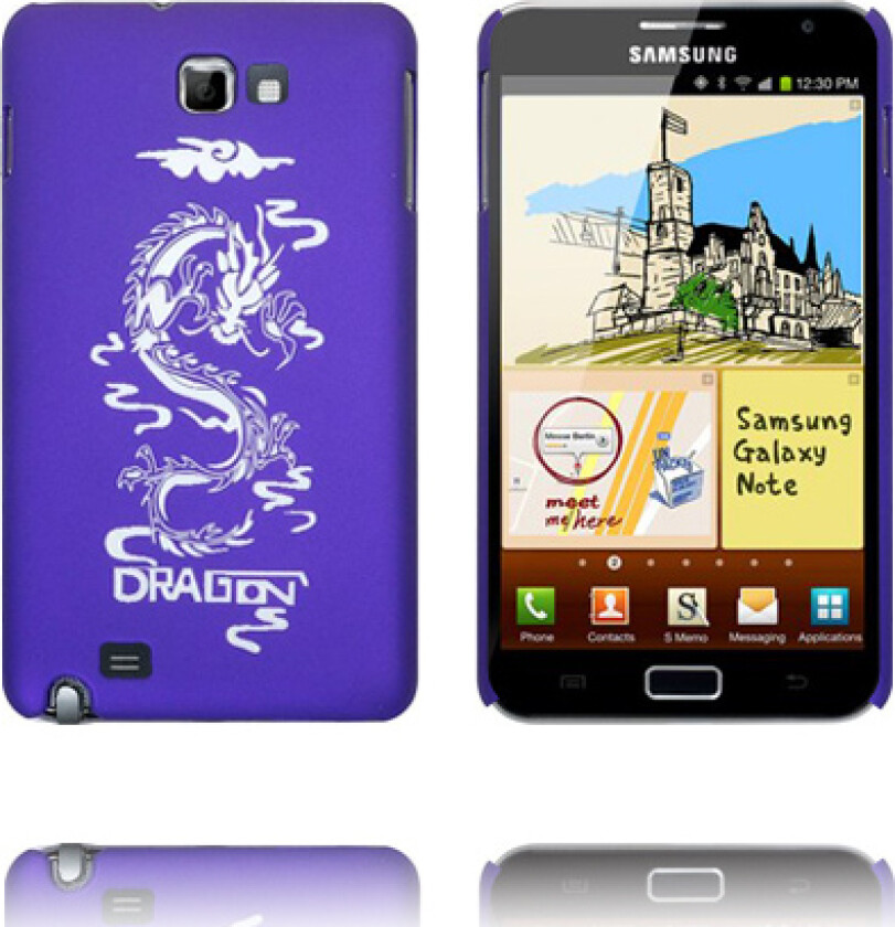Dragon Mattslipt (Lilla) Samsung Galaxy Note Deksel