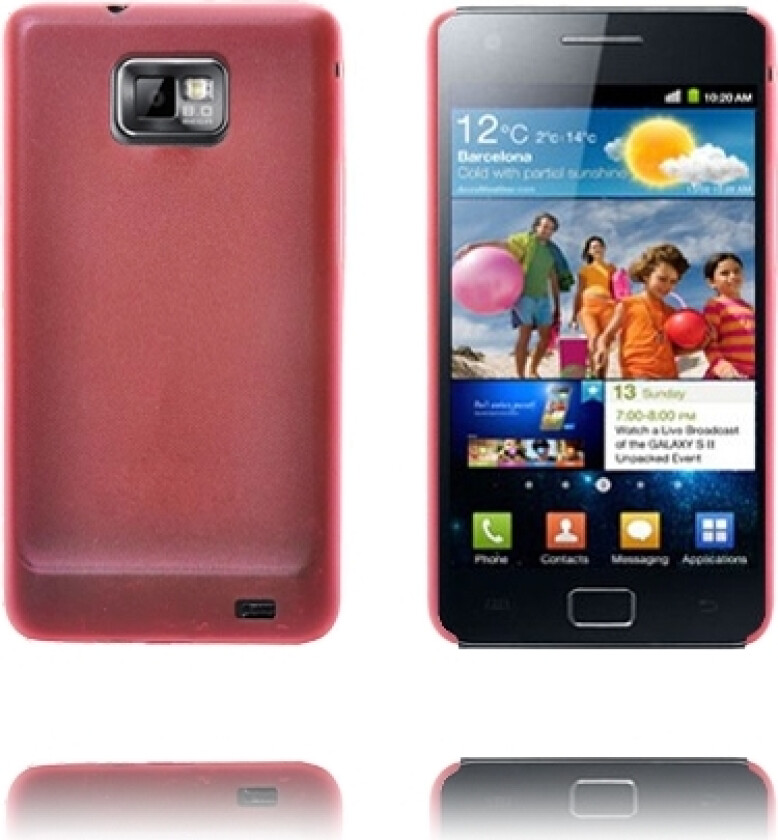 Slim Series (Rød) Samsung Galaxy S2 Deksel