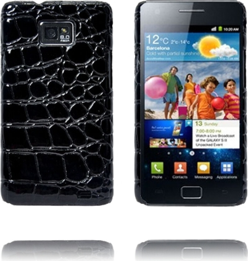 Raptor (Sort) Samsung i9100 Galaxy S 2 Deksel