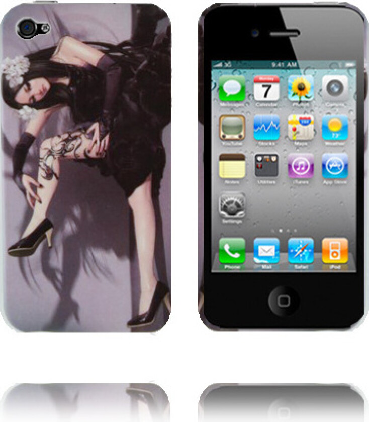 Ghost Woman (Hvit Blomst) iPhone 4 Deksel