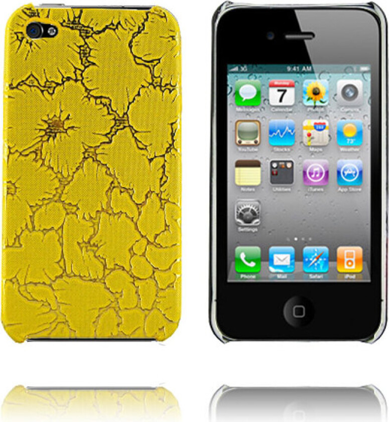 Spider (Gul) iPhone 4 Deksel