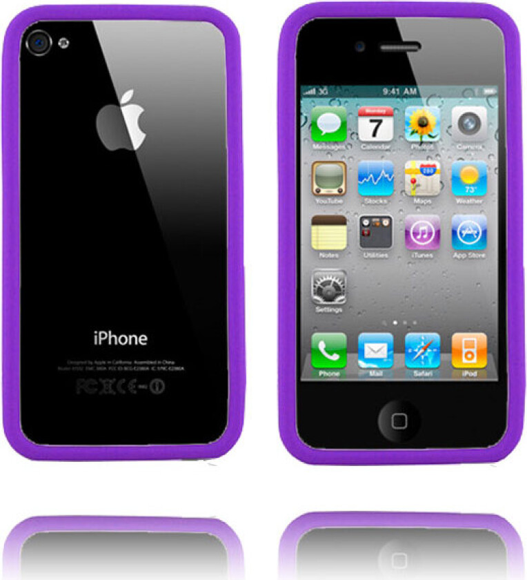 Bumper i4 (Lilla) iPhone 4 Deksel
