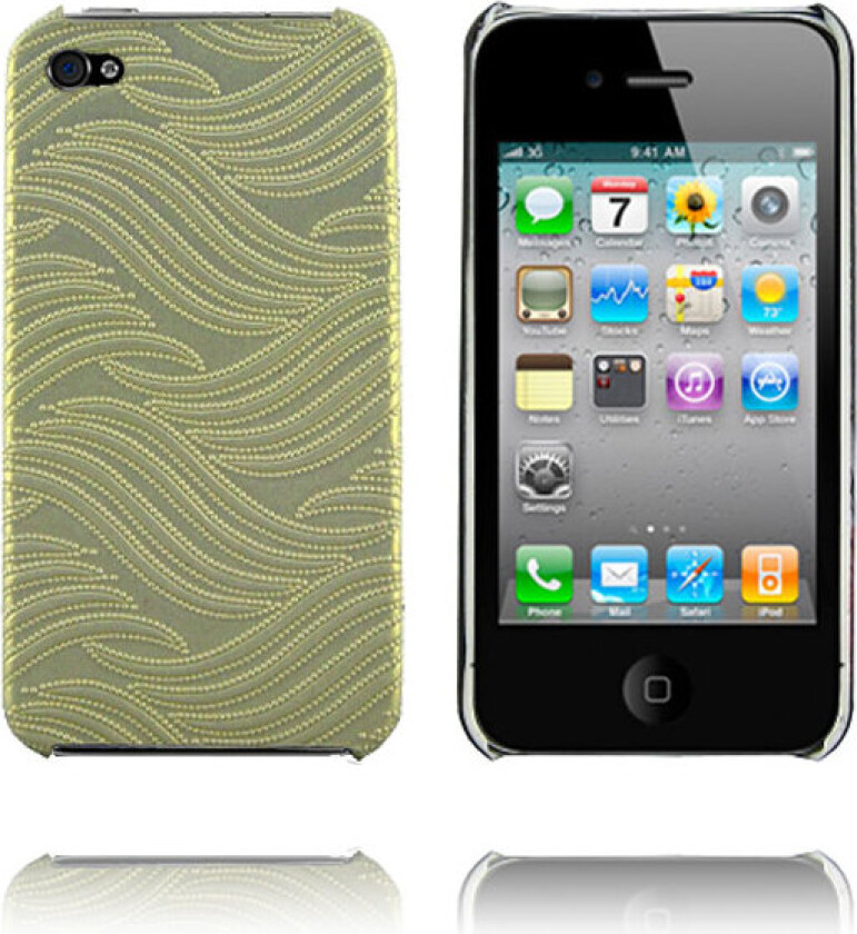 Wave (Hvit) iPhone 4 Deksel