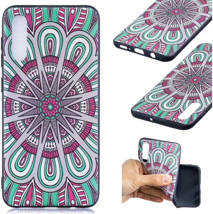 Galaxy A50 grave deksel - Abstrakte blomster