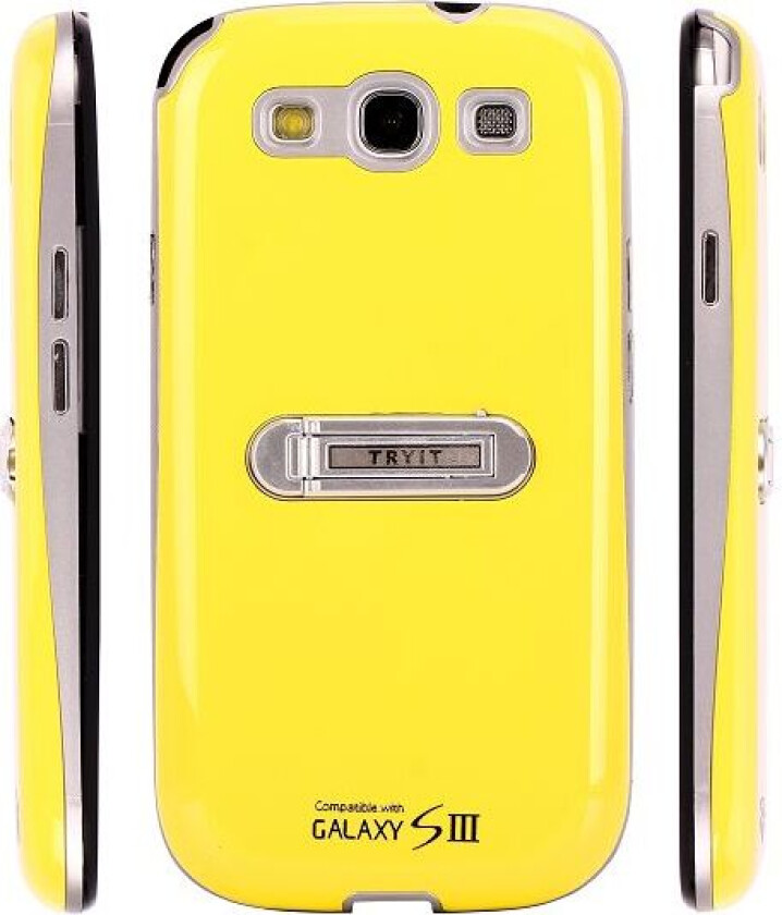 SlimDeksel Kick-Stand (Gul) Samsung Galaxy S3 Deksel