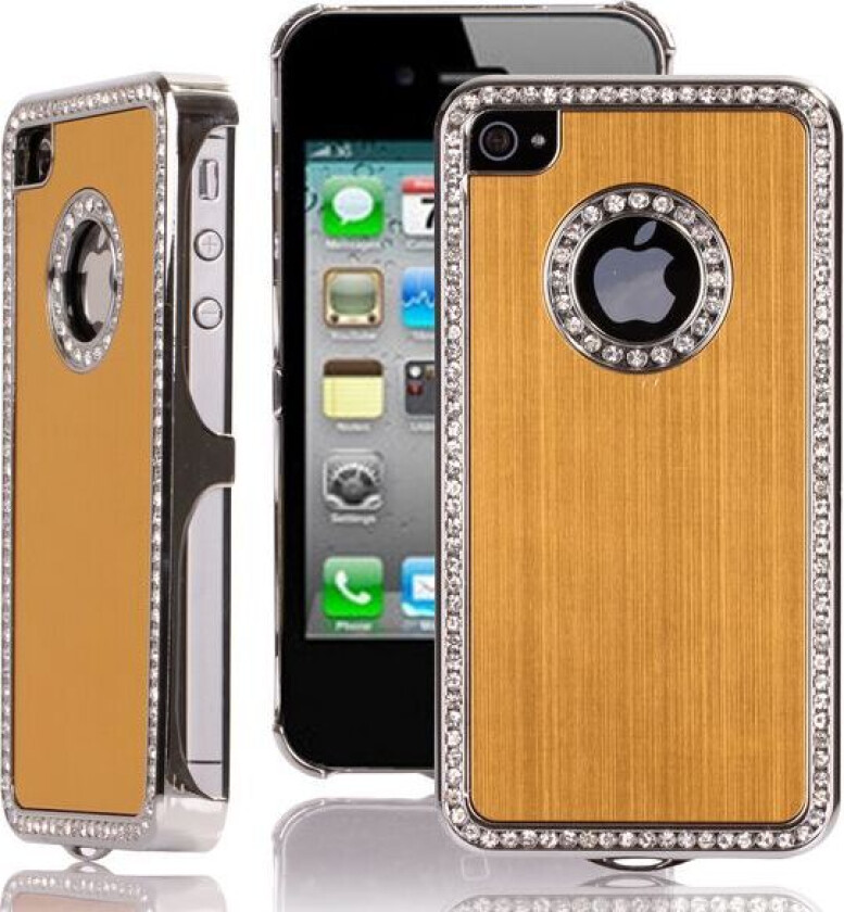 Jewel Silver Kant (Gull) iPhone 4/4S Deksel