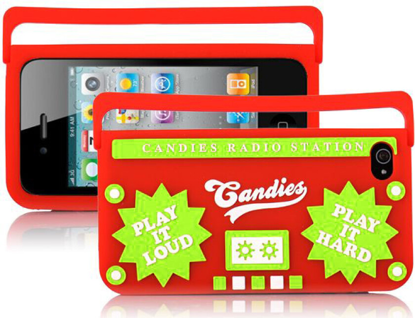 Ghetto Blaster iPhone 4/4S Deksel (Rød)