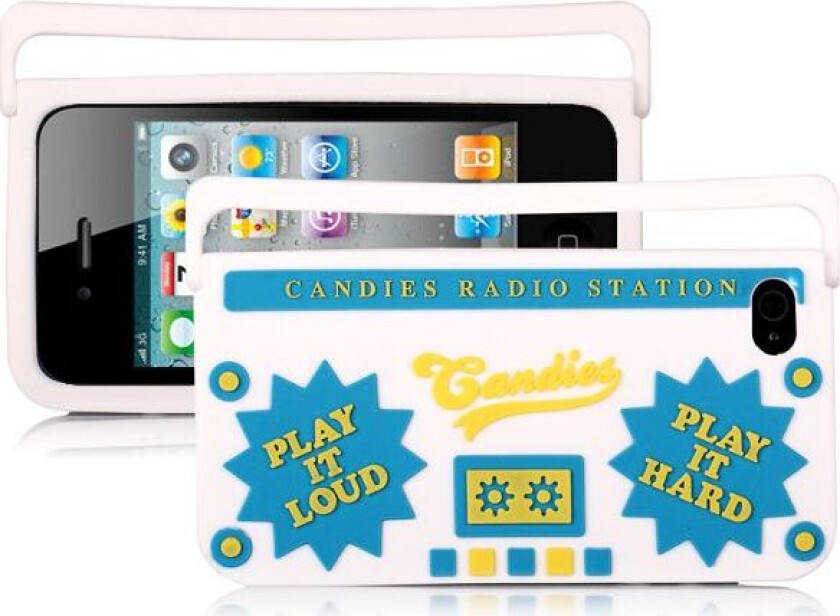 Ghetto Blaster iPhone 4/4S Deksel (Hvit)