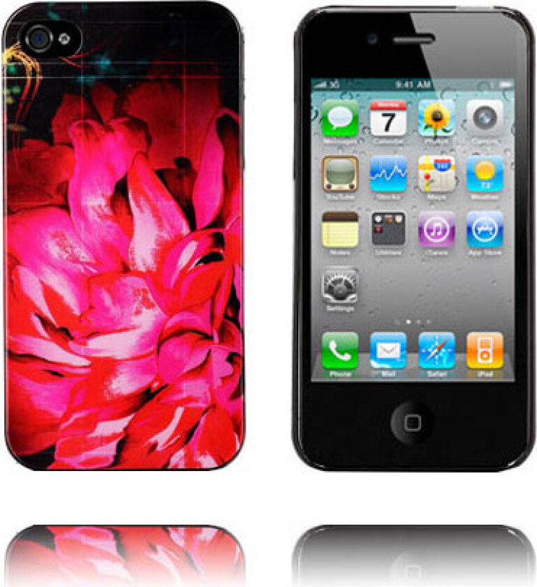 StoryLine (Røde Blomster) iPhone 4/4S Deksel