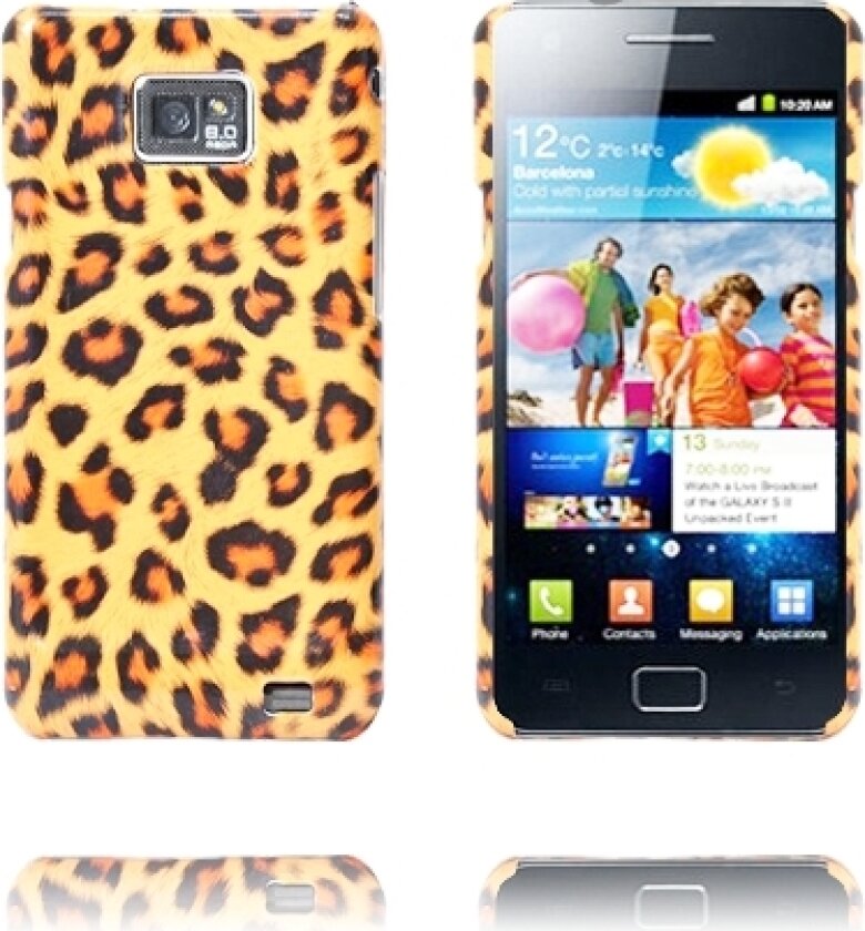 Safari Rugged (Oransje Leopard) Samsung Galaxy S2 Deksel