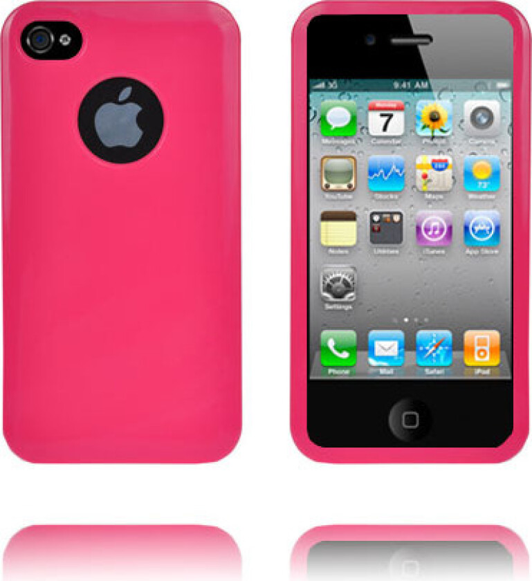 Soft Shell Logo Cut Ver. II (Hot Rosa) iPhone 4/4S Deksel