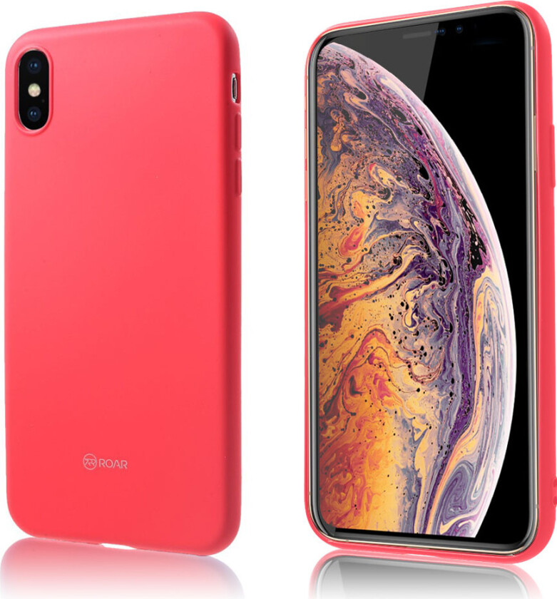ROAR KOREA iPhone Xs Max beskyttelses deksel av TPU med matt overflate - rød