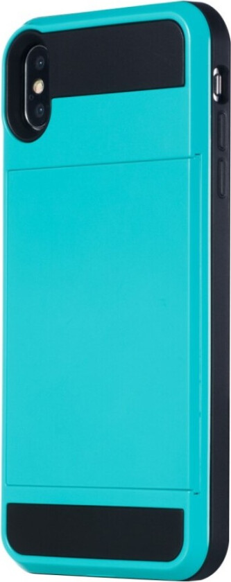 iPhone Xs Max beskyttelses deksel av TPU og plastikk - baby blå