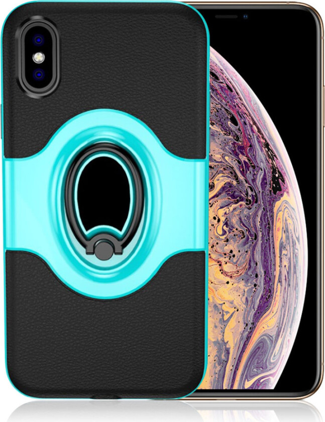 iPhone 9 Plus beskyttelses deksel av hybrid materiale - turkis