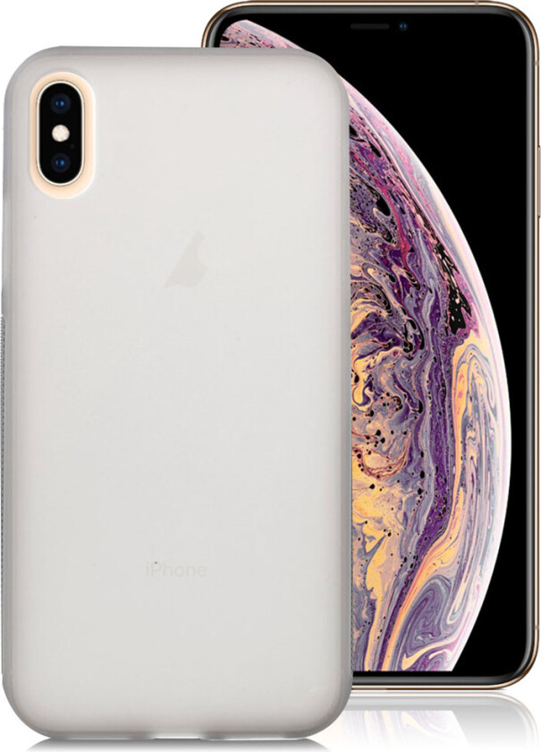 iPhone 9 Plus beskyttelses deksel av fleksibel TPU med matt overflate - grå