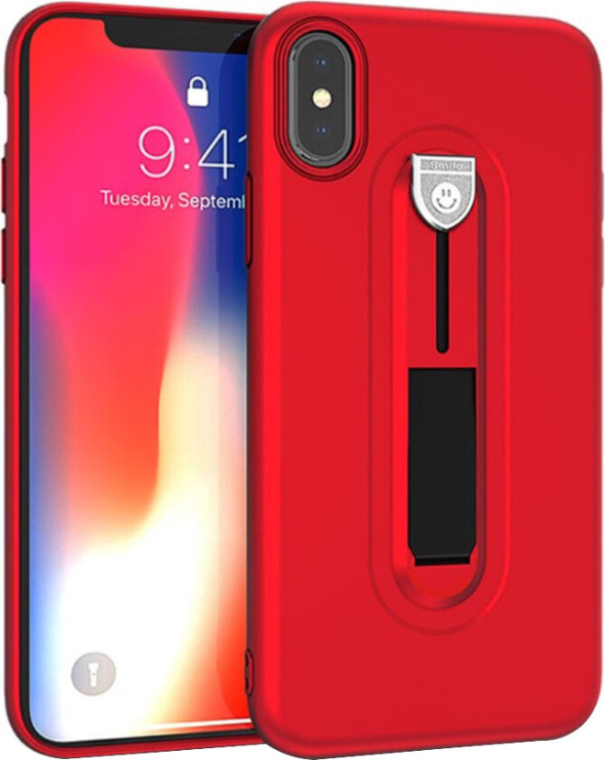 iPhone 9 Plus beskyttelses deksel av TPU med matt overflate - rød