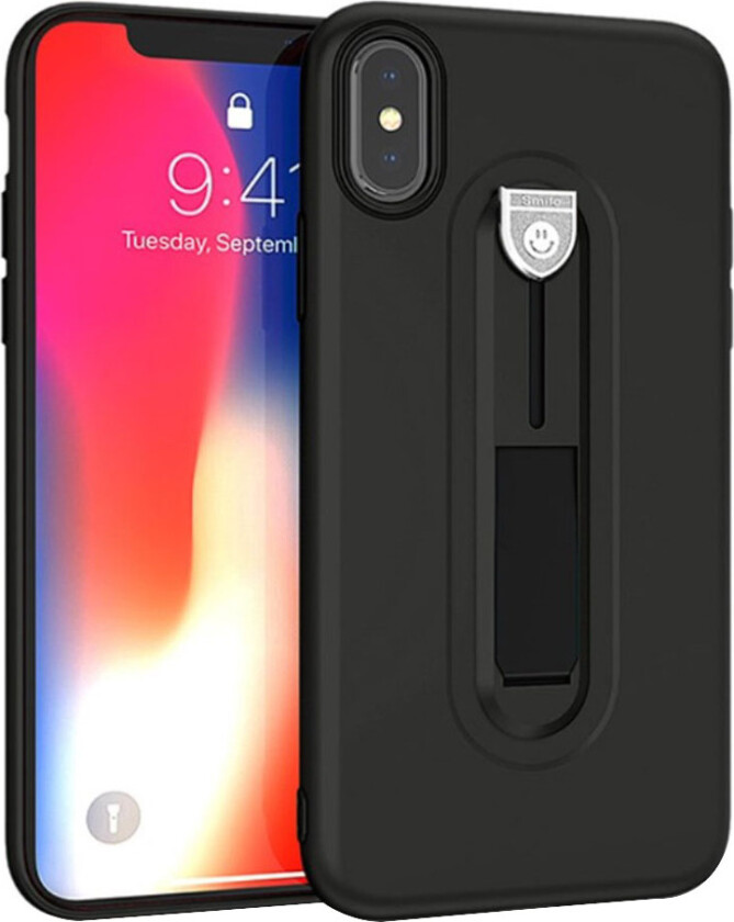 iPhone 9 Plus beskyttelses deksel av TPU med matt overflate - svart