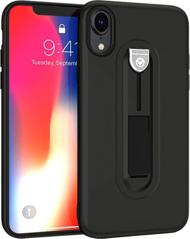 iPhone 9 beskyttelses deksel av TPU med matt overflate - svart