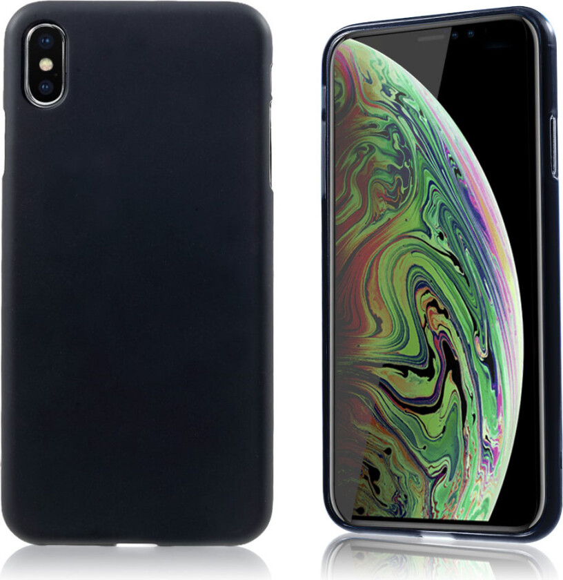 iPhone 9 Plus beskyttelses deksel av TPU med dobbel sidet matt overflate - svart