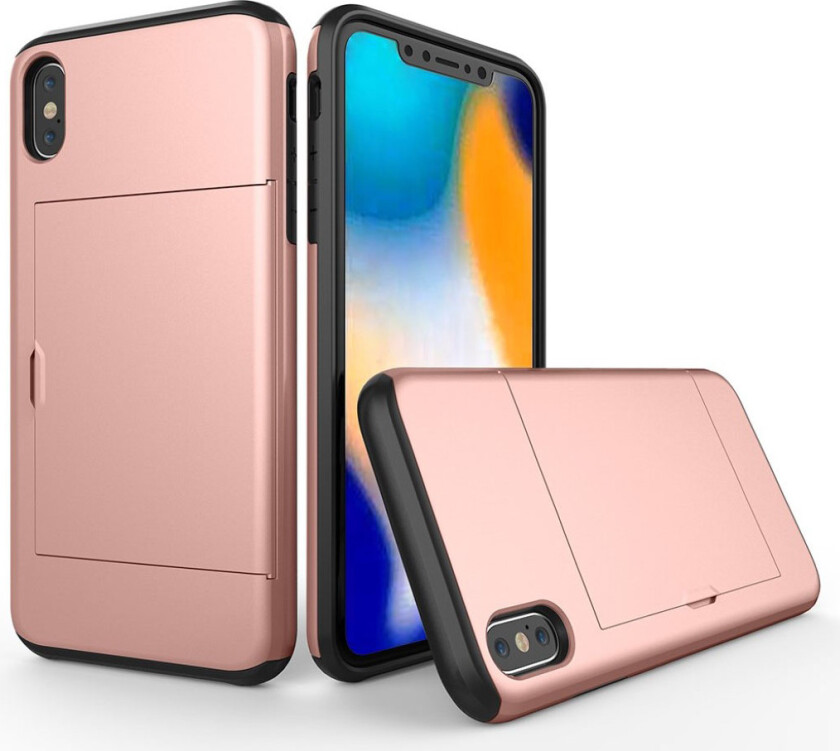 iPhone 9 beskyttelses deksel av hybrid materiale - rose gull