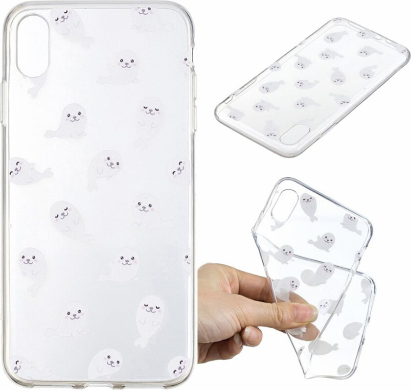 iPhone Xr beskyttelses deksel av TPU med IMD printet mønster - sjø løve