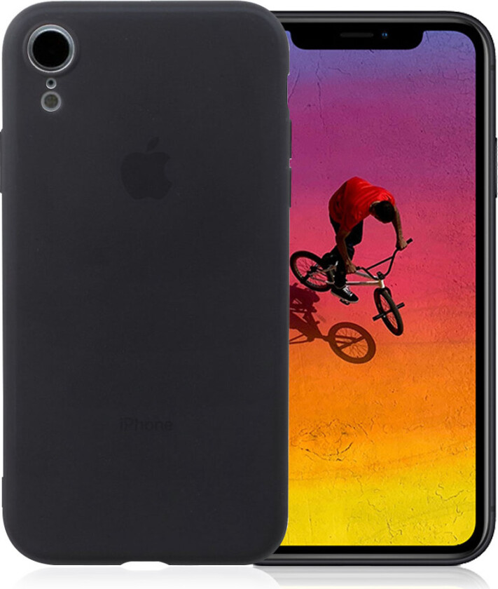 iPhone Xr beskyttelses deksel av myk TPU med matt overflate - svart