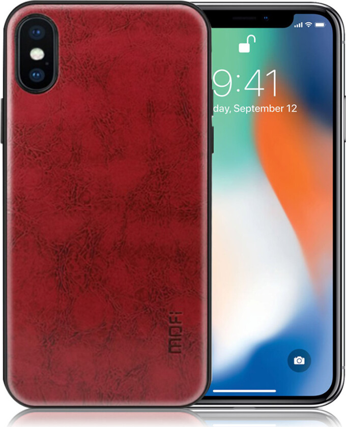 MOFI iPhone X beskyttelses deksel av hybrid materiale - rød