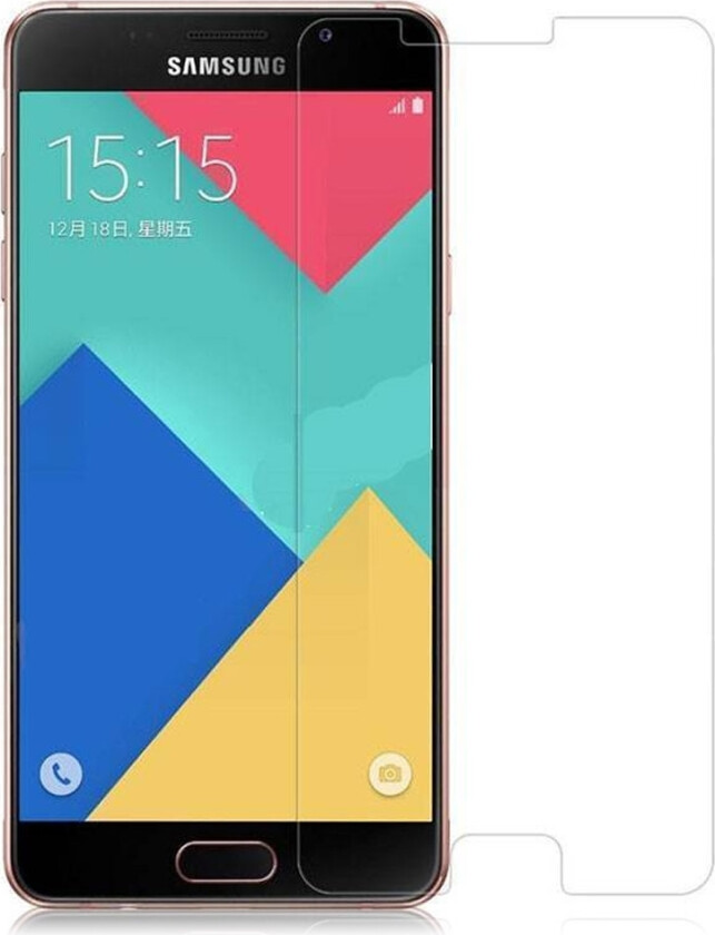 Galaxy A9 Pro Skjerm Deksel In Herdet Glass