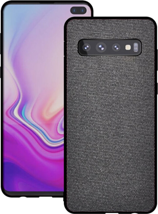 Galaxy S10 klut belagt deksel - Mørkegrå