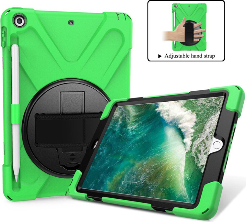 iPad (2018) 360 combo deksel - Grønn