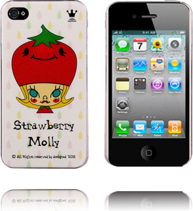 Søt Cartoon (Strawberry Helmet) iPhone 4/4S Deksel
