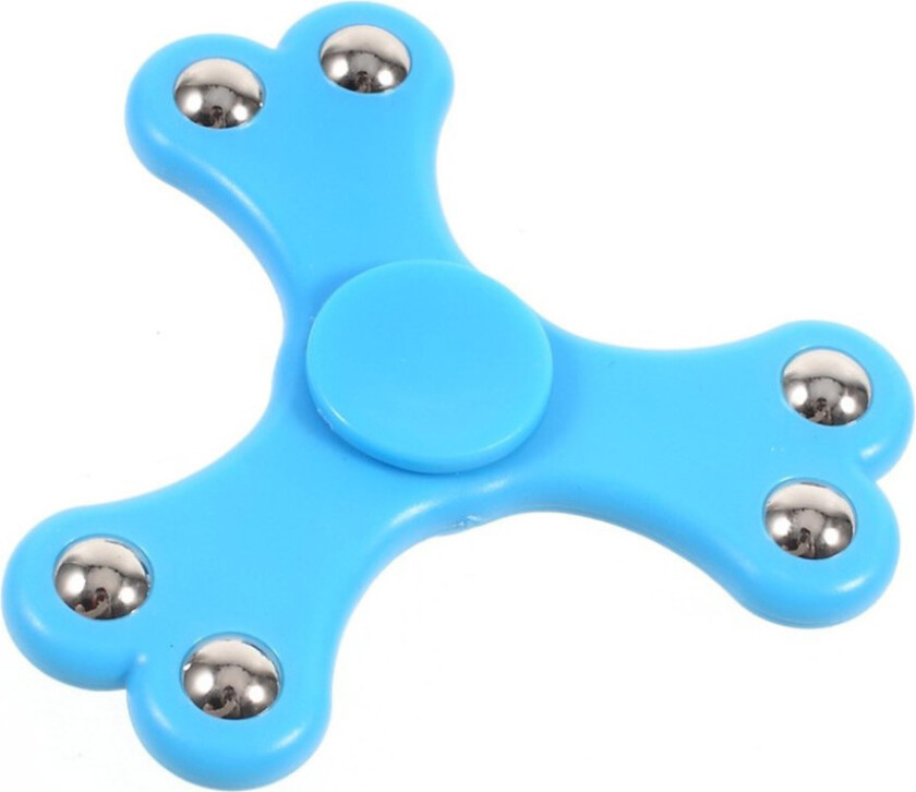 6 Steel Balls Edc Fidget Spinner- Blå