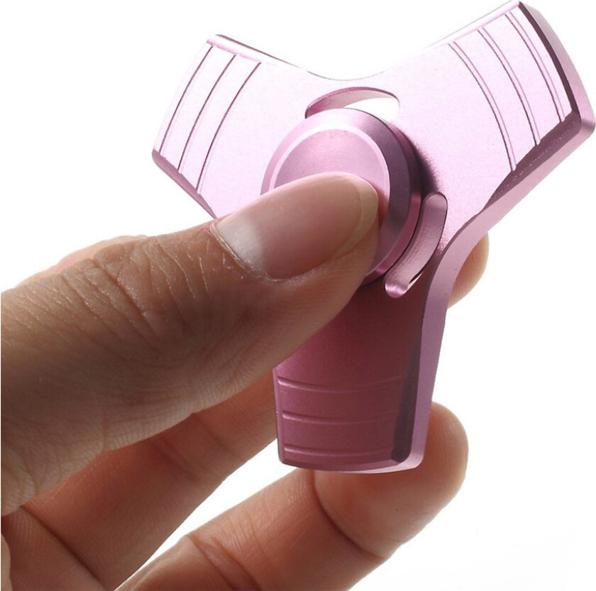 Mini Aluminum Edc Tri-Spinnerspinner Fidget Spinner- Rose Gull