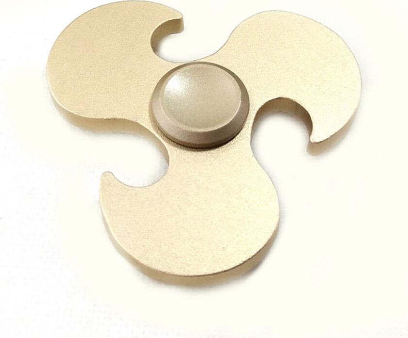 Edc Hot Wheels Mønster Tri-Spinnerspinner Fidget Spinner- Gull