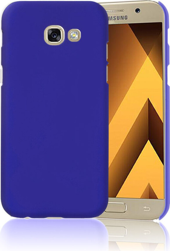 Galaxy A5 (2017) deksel av gummiert plast - Mørkeblå
