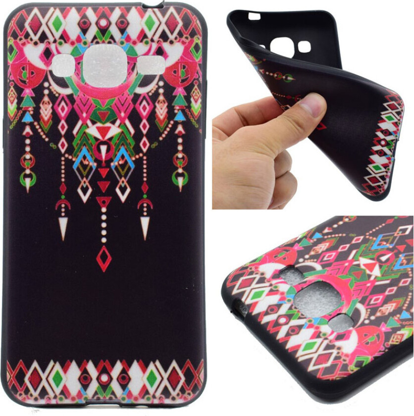 Galaxy J3 (2016) silikondeksel m. motiv - Tribal drømmefanger